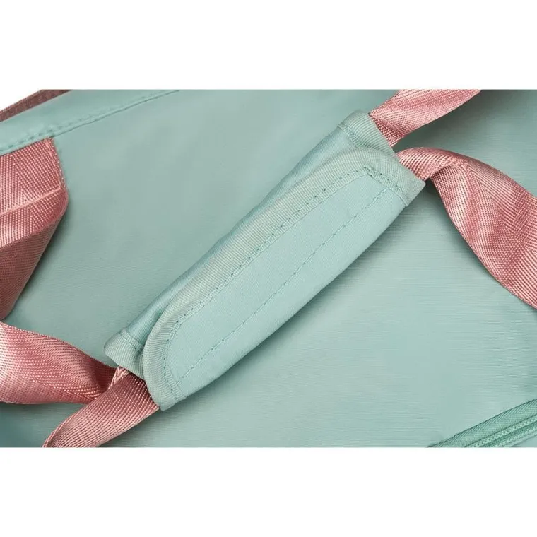 Peterson, torba weekendowo-podróżna z uchwytem na walizkę, zielono-różowa