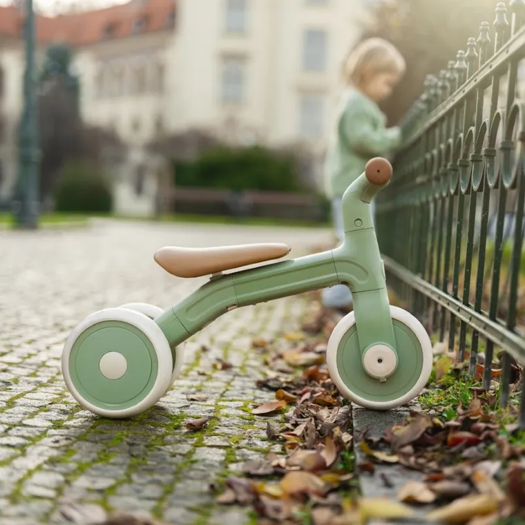 Petite&Mars, Bingo, rowerek trójkołowy 3w1, Sage Leaf