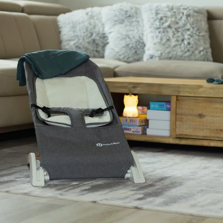 Petite&Mars, Calm, leżaczek, Grey