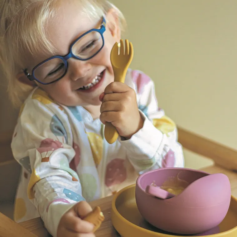 Petite&Mars, Take&Match, silikonowa miseczka z przyssawką, Dusty Rose, 6m+