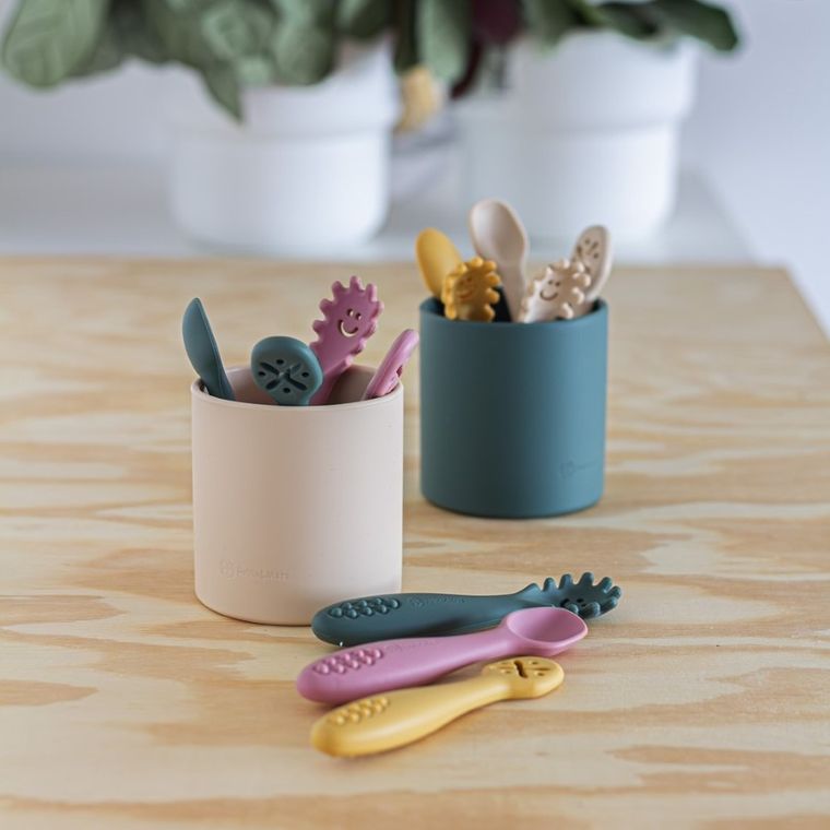 Petite&Mars, Take&Match, silikonowy kubek, Intense Ochre, 6m+