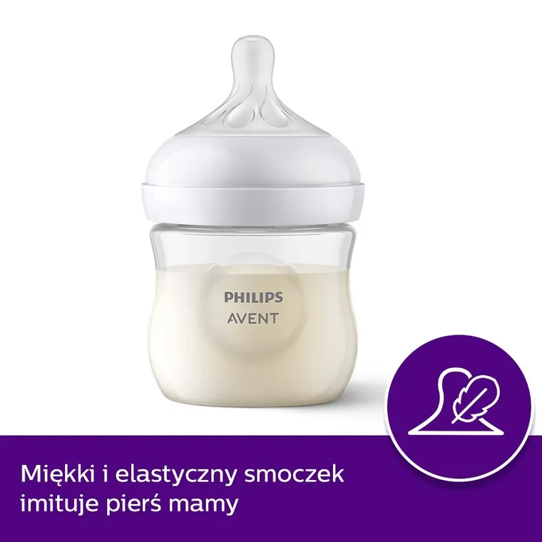 Philips Avent, Responsywne Butelki Natural, butelka, 0m+, 125 ml