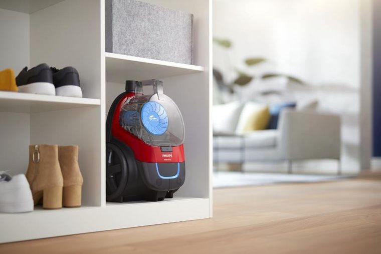 Philips, odkurzacz bezworkowy, czarny/czerwony, 650W, FC9330/09