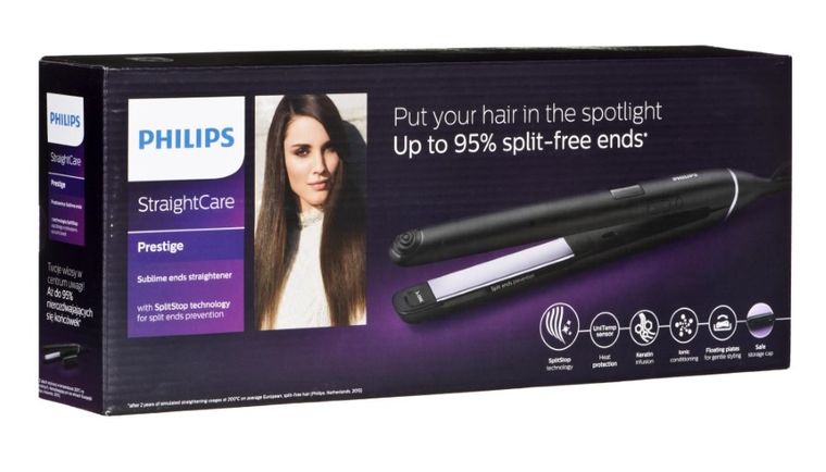 Philips, prostownica do włosów, BHS677/00, czarna