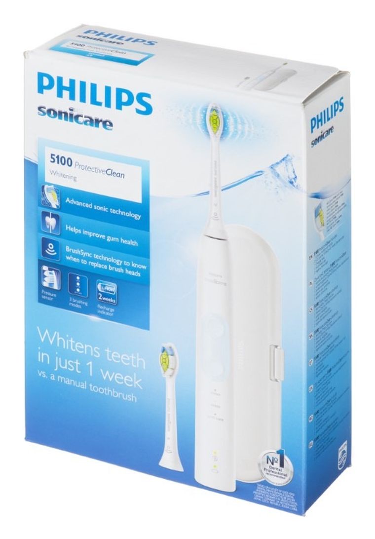Philips, szczoteczka do zębów soniczna, HX6859/29, biała
