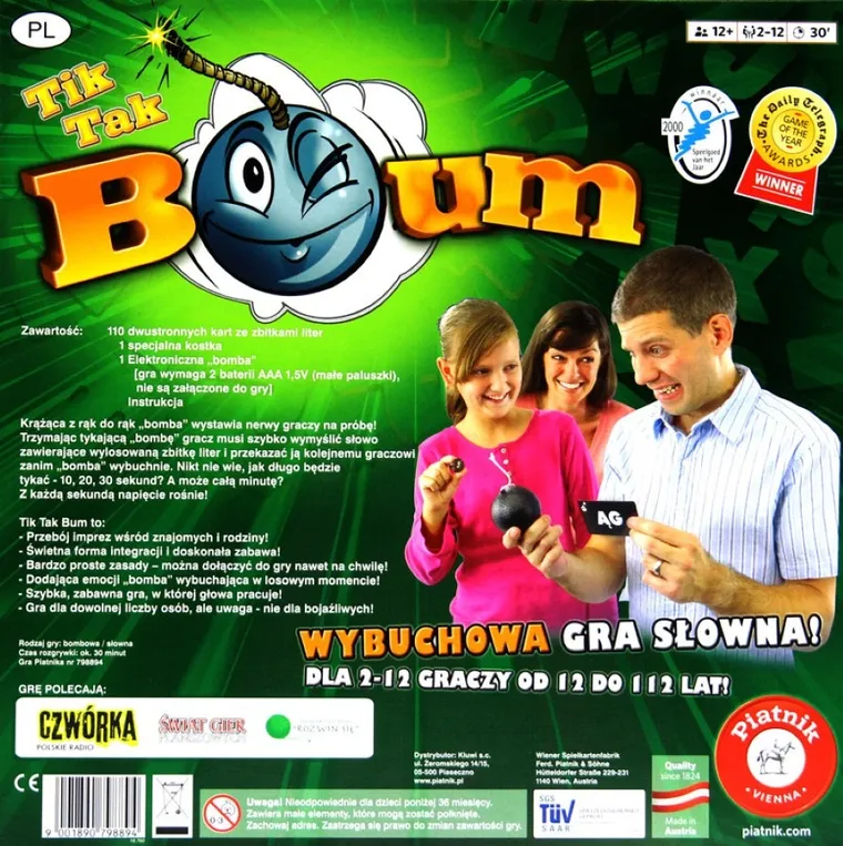 Piatnik, Tik Tak Bum. gra słowna