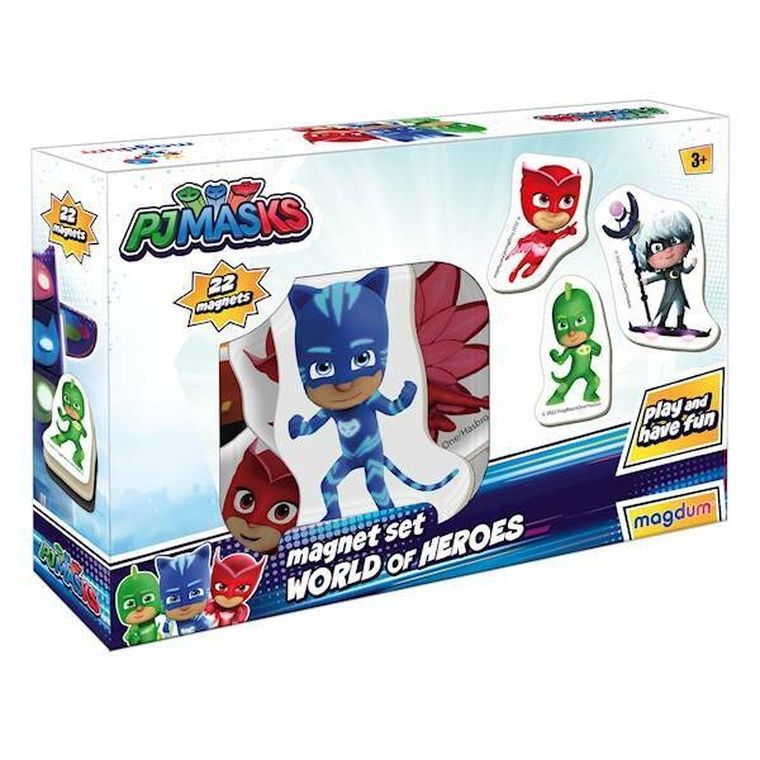 Pidżamersi, Świat bohaterów, magnesy