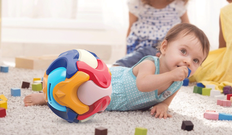 Piłka skarbonka do składania, układanka 3D