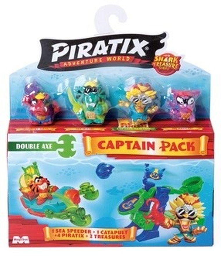 Piratix, Shark Treasure, Captain Pack, zestaw z figurką, 1 szt.