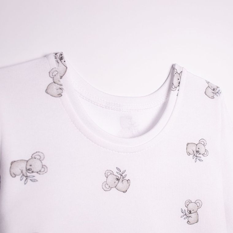 Piżama dziecięca, biała, Nicol