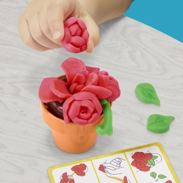 Play-Doh, Kwitnące kwiat, zestaw kreatywny, 5 tub