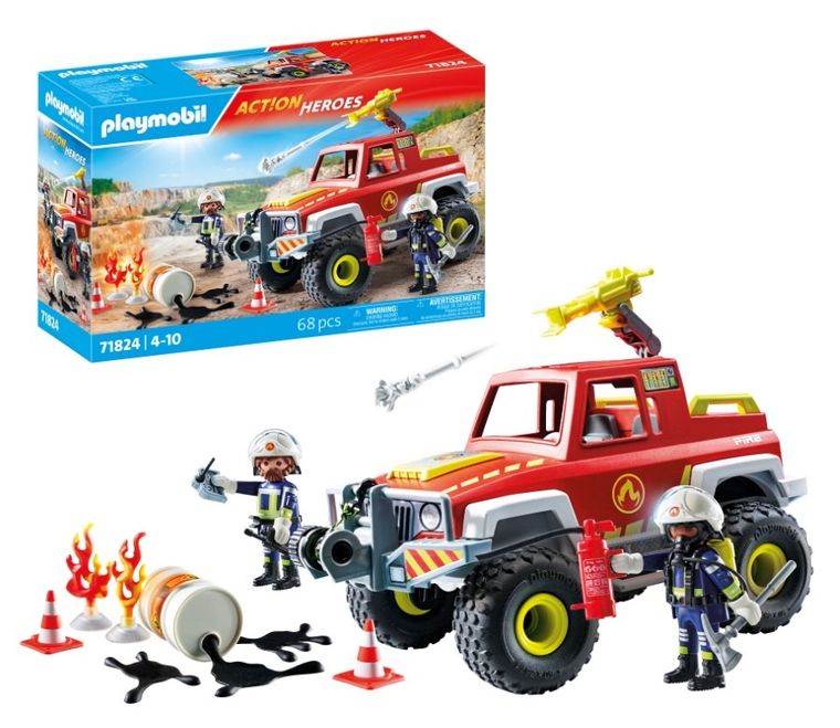 Playmobil, Action Heroes, Wóz strażacki, 71824