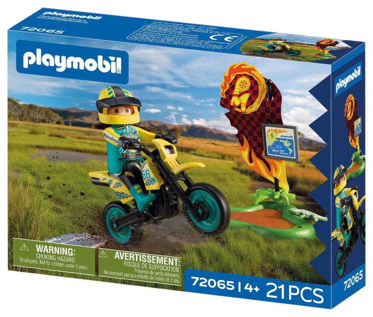 Playmobil, Cars, Terenowy motocykl, 72065