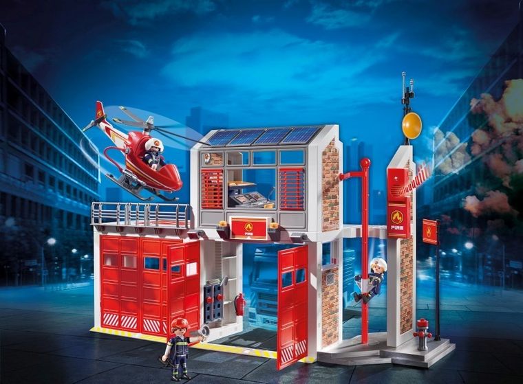 Playmobil, City Action, Duża remiza strażacka, 9462