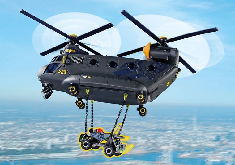 Playmobil, City Action, Śmigłowiec ratunkowy jednostki specjalnej, 71149