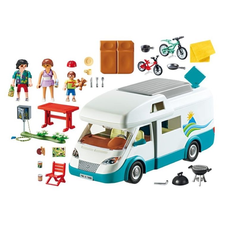 Playmobil, Family Fun, Rodzinne auto kempingowe, kamper, 70088