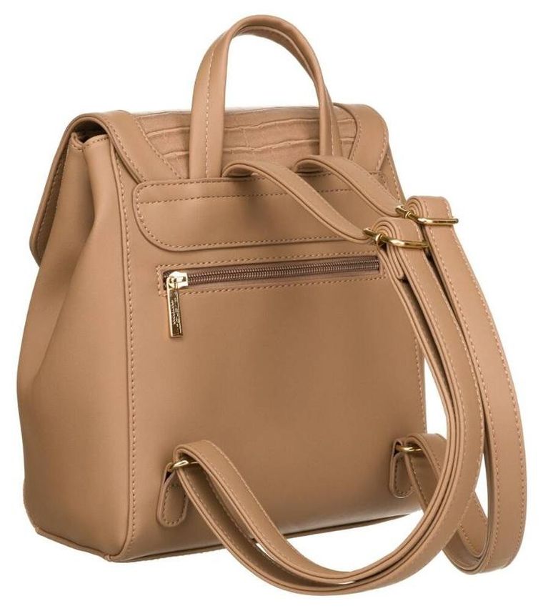 Plecak, beżowy, skóra ekologiczna, Peterson