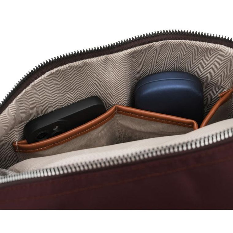 Plecak, bordowo-brązowy, Peterson