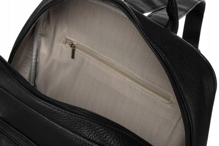 Plecak, czarny, skóra ekologiczna, Rovicky