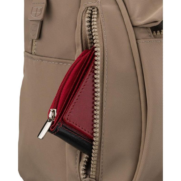 Plecak miejski, beżowy, Peterson