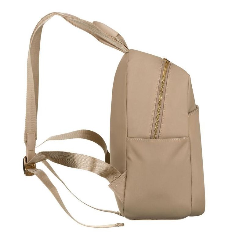 Plecak miejski, beżowy, skóra ekologiczna, Peterson