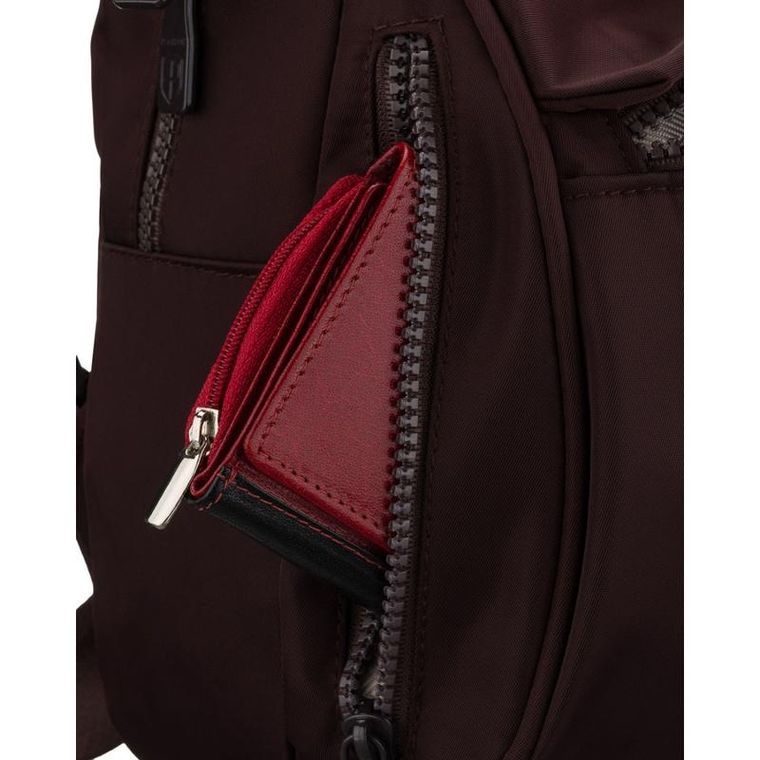 Plecak miejski, bordowy, Peterson