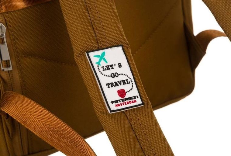 Plecak miejski, brązowy, Peterson