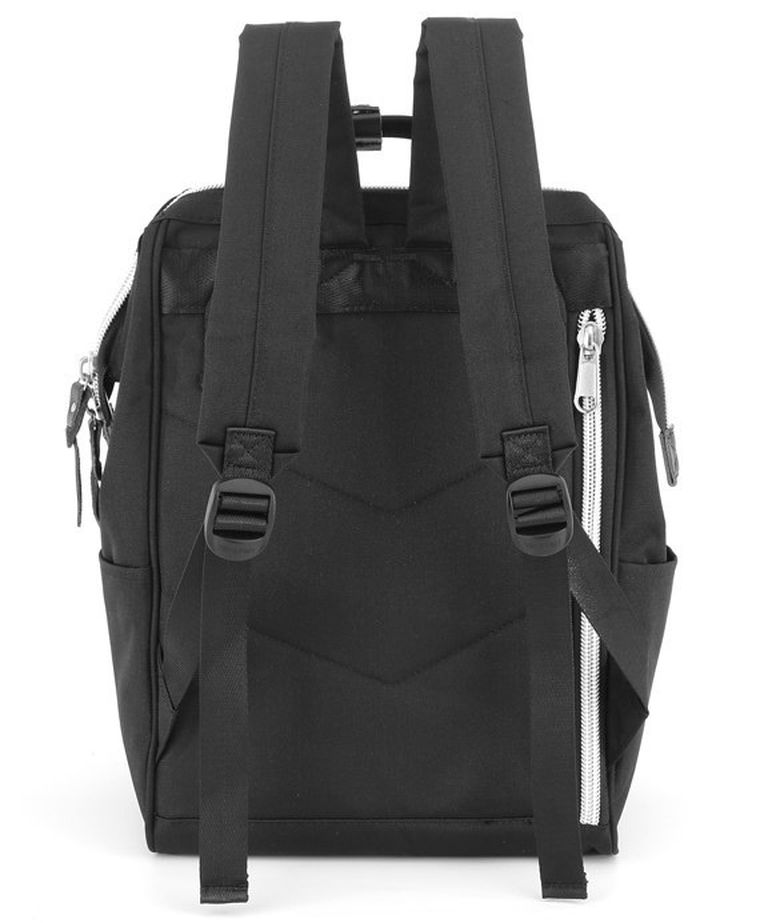 Plecak miejski na laptopa, czarny, port USB, Himawari