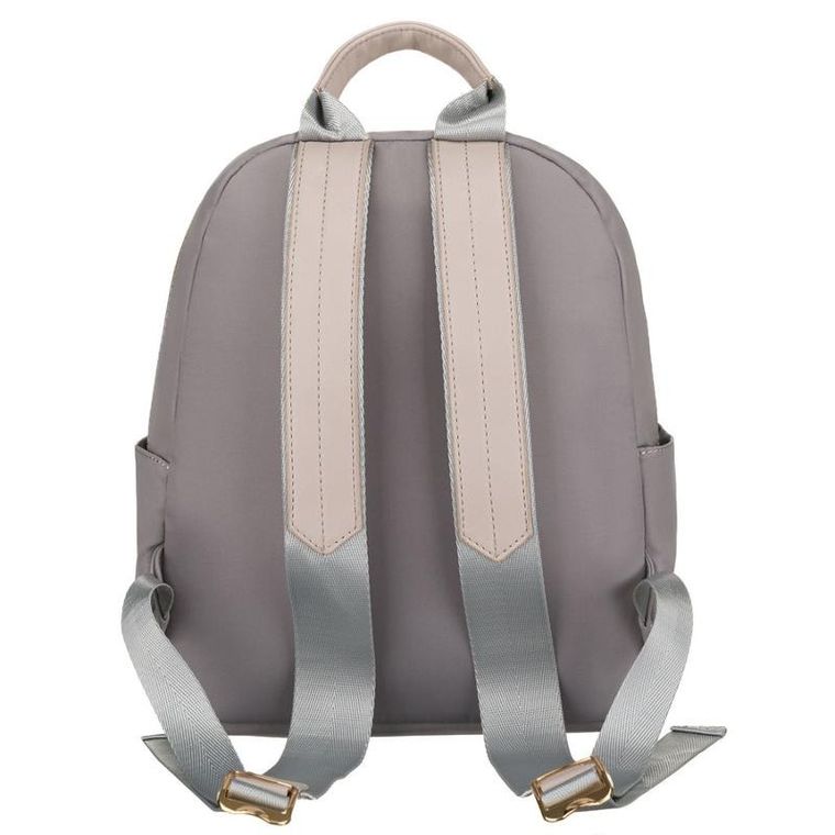 Plecak miejski, szary, skóra ekologiczna, Peterson