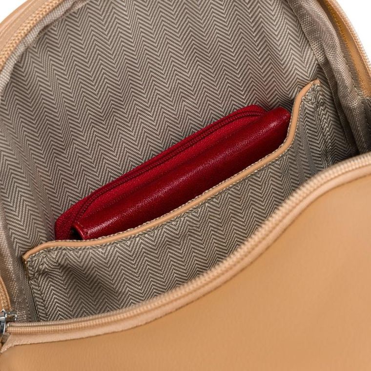 Plecak na jedno ramię, saszetka, beżowy, Peterson