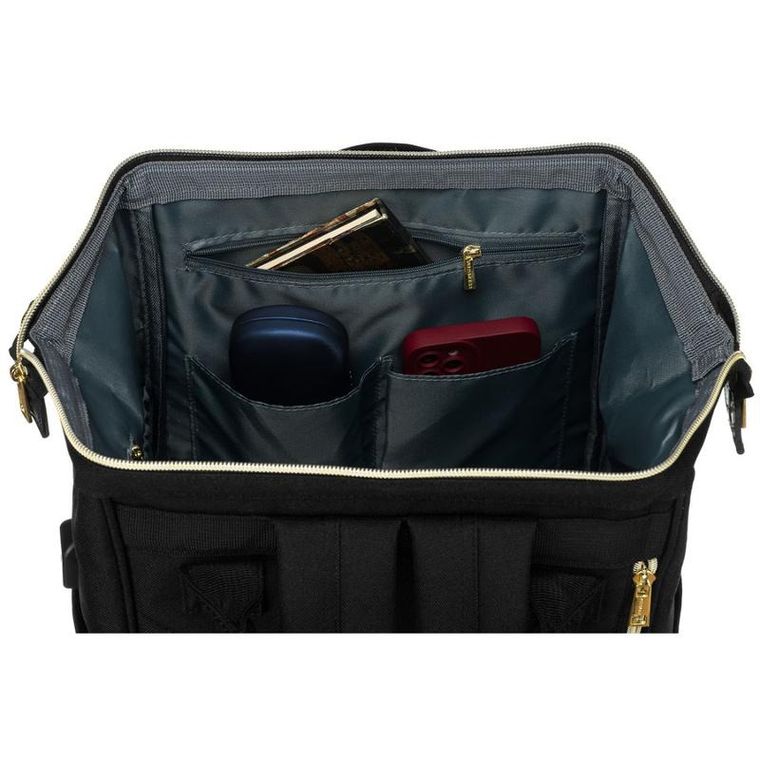 Plecak na laptopa, czarny, Peterson