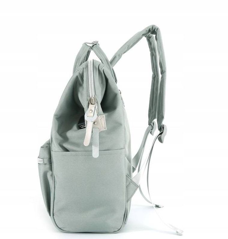 Plecak na laptopa, miętowy, port USB, Himawari