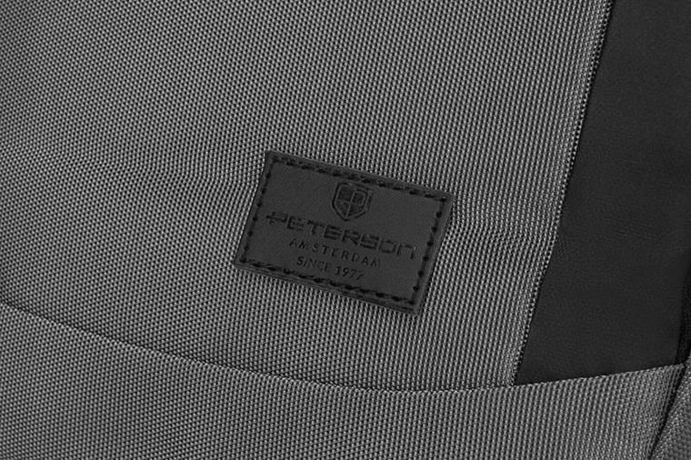 Plecak na laptopa, szary, Peterson