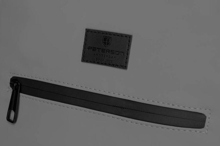 Plecak na laptopa, wodoodporny, szary, Peterson