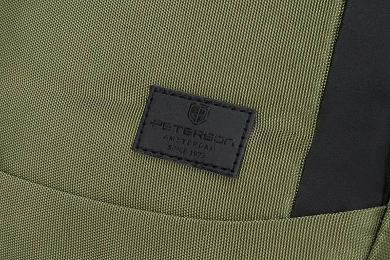 Plecak na laptopa, zielony, Peterson