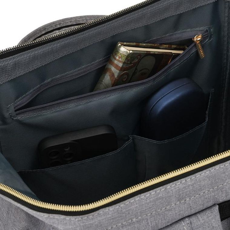 Plecak na latopa, szary, Peterson