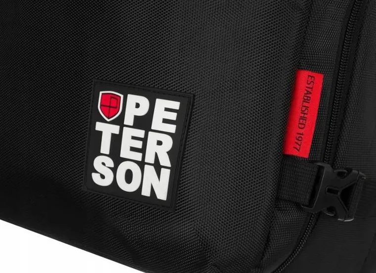 Plecak podróżny, bagaż podręczny do samolotu, czarny, Peterson