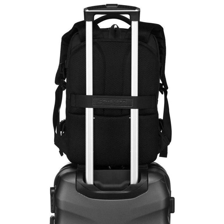 Plecak podróżny, bagaż podręczny do samolotu, czarny, Peterson