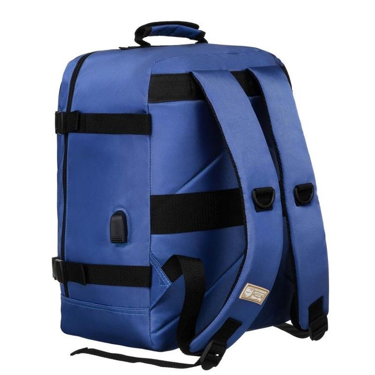 Plecak podróżny, bagaż podręczny do samolotu, niebieski, Peterson