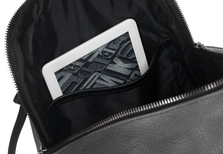 Plecak, szary, skóra ekologiczna, Rovicky