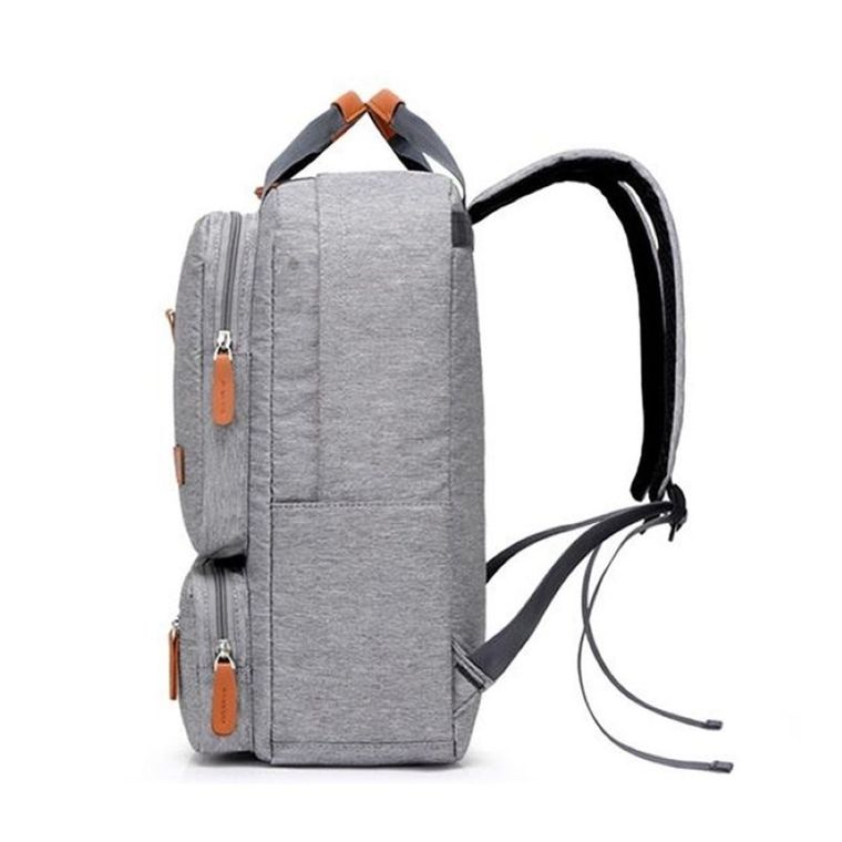 Plecak szkolny, studencki, na laptopa 15,6", jasnoszary