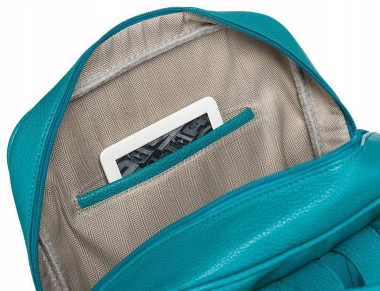 Plecak, turkusowy, skóra ekologiczna, Rovicky