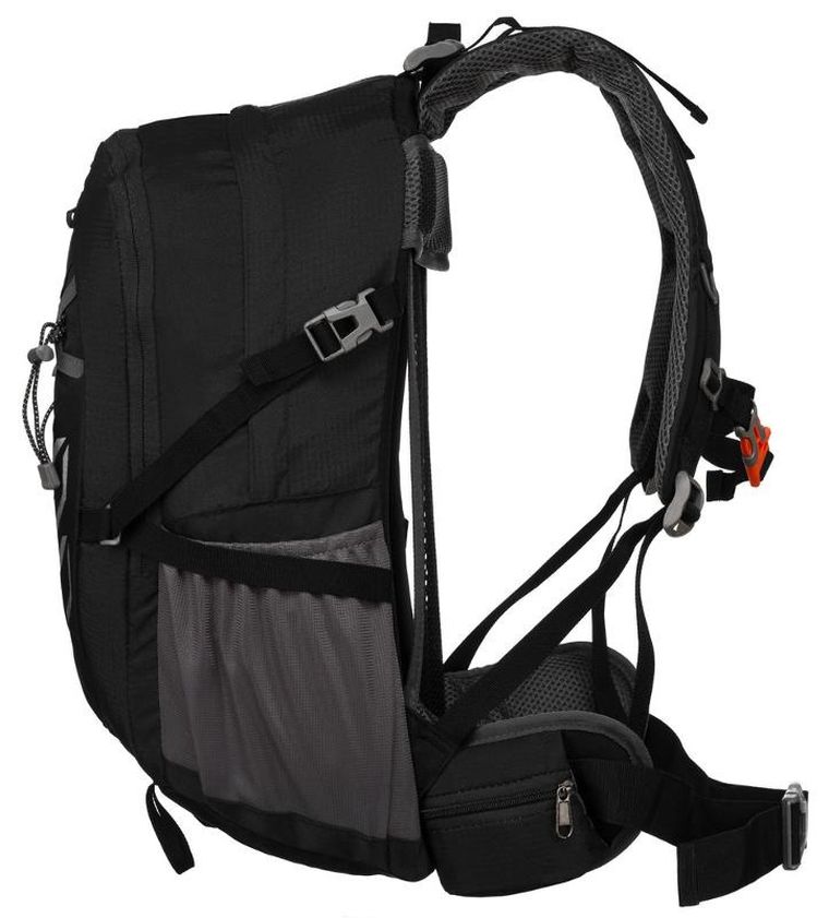 Plecak turystyczny z pokrowcem przeciwdeszczowym, czarny, Peterson