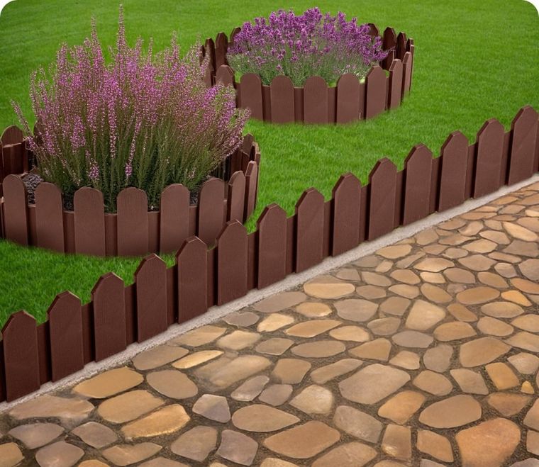 Plonos, obrzeże ogrodowe, brązowe, 240 cm