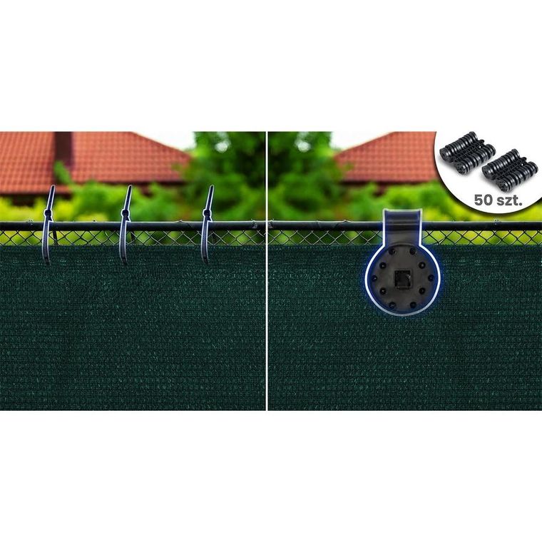 Plonos, siatka cieniująca, zielona, 1,2-50m 140g/m2