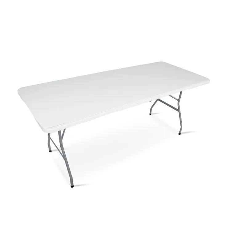 Plonos, stół cateringowy ogrodowy składany, biały, 180 cm