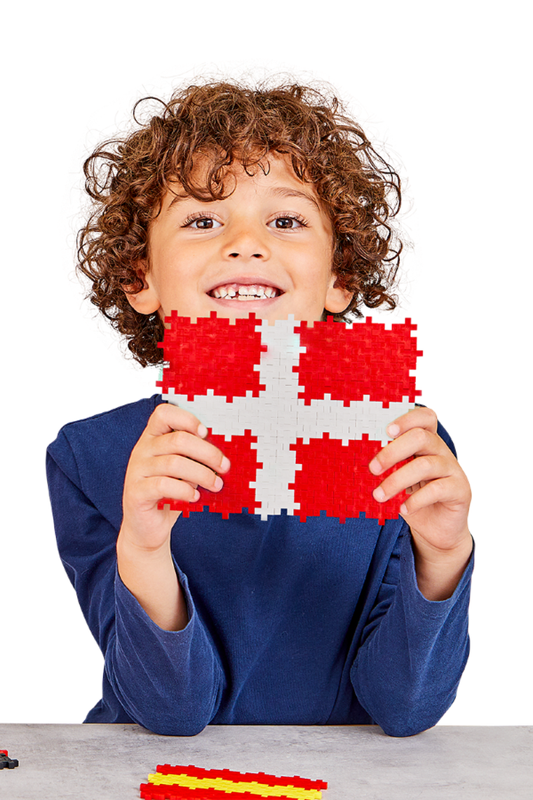 Plus-Plus, Naucz się budować, Flagi z całego świata, klocki, 700 elementów