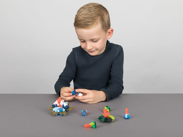 Plus-Plus, Naucz się budować, Spinnery, klocki, 200 elementów