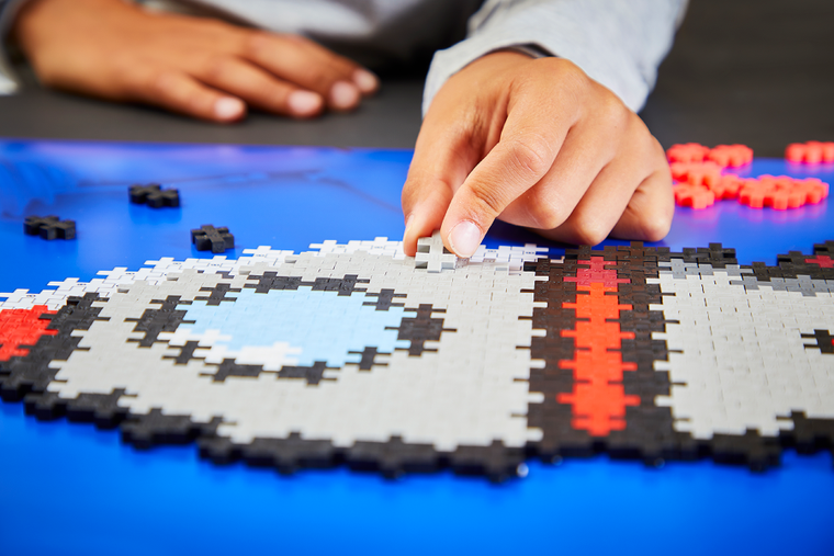 Plus-plus, Puzzle by number, rakieta, 500 elementów