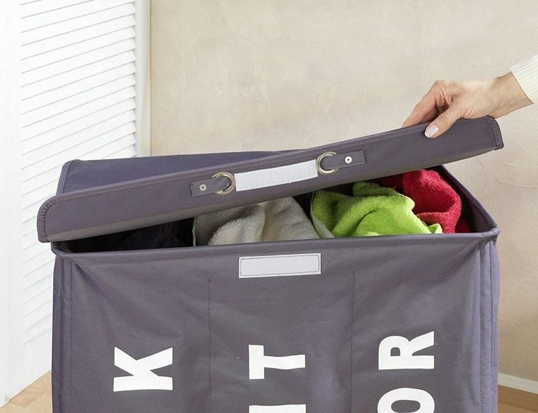 Pojemnik na pranie, Trivo grey, 116 litrów